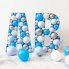 Décoration de fête 100cm numéro de lettre mosaïque ballon de ballon de ballon stand alphabet remplissage box garçon fille baby shower anniversaire décor
