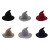 DHL Halloween Hat Diversified Along The Sheep Wool Cap Knitting Fisherman Hat Female Fashion Pointed Basin Bucket