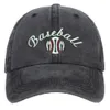Vintage verstelbare Snapback Dad Hat vaste kleur borduurwerk honkbal cap geverfde noodlijdende gewassen sportkappen