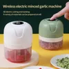 Electric Food Garlic Masher Blender Mini Vegetable Chopper Chili Meat Ginger Masher Machine USB Charging Blenders Kitchen Gadgets