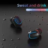 Yeni T11 TWS V5.0 Bluetooth 9D Stereo Kulaklık Kablosuz IPX7 Su Geçirmez Touch Earbuds Kulaklık Pil LED Ekran