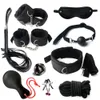 10pcs Seksowne Zestawy zabawek Plush Bondage Gear Set Cuthkuffs Games Basm Toy dla kobiet dorosłych 18 egzotycznych akcesoriów