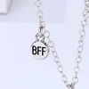 Pendanthalsband 2 -stycken/Set Women Choker Chain Dainty Butterfly Matchande smycken gåvor för festdekor Blue Pendantpendant