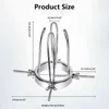 Juguetes sexuales para parejas Extreme Anal Vaginal Dilator Speculum Mirror Adult Metals Anus Kut Sm Toys Mujeres Butt Enlargement Device 1013