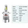 C6 LED -Auto -Scheinwerfer 72W 7600LM COB Auto -Scheinwerfer -Lampen -Lampen -Styling -Leuchten