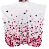 Sublimation Cape de barbier imperméable Capes de salon professionnelles Organisation de coupe de cheveux unisexe Tabliers de coupe de cheveux avec décolleté réglable