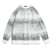 Sweater H4039 para homens e mulheres Pontos irregulares Padrão de outono de inverno de rua quente