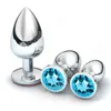 Metal Anal Plug Stainless Steel Butt With Jewelry Colorful Crystal Anus Bead Adults sexy Toys for women Adult Game