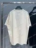 22ss Uomo Designer magliette tee Paris Lettera ricamo DESTROYED manica corta girocollo Streetwear bianco nero xinxinbuy XS-L