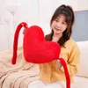 xcm long arms heart pillow cuddle uカラフルなハート装飾ぬいぐるみバレンタインデーギフトドロップシッピングJ220704
