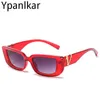 Солнцезащитные очки Small Frame V Letters For Women 2022 Designer Fashion Ocean Sun Glasses Men Retro Square ShadesSunglassesSunglasses Kimm22