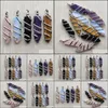 Arts And Crafts Fashion Natural Stone Mix Sword Shape Pendants Charm For Jewelry Marking Wholesal Sports2010 Drop Delivery Dhtzq