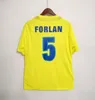2005 2006 Villarreal 레트로 축구 유니폼 홈 옐로우 05 06 클래식 빈티지 축구 셔츠 태국 품질 Camisa de futebol #8 RIQUELME #5 FORLAN #15 KROMKAMP #21 CAZORLA