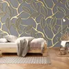 Fonds d'écran PO personnalisé PO Fond d'écran pour les murs 3D Stéréoscopique Golden Tree Fetes Salon Room TV Fond Mur Mural Papier Créatif 3D3890239