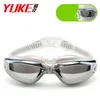 2020年Yuke水泳ゴーグルEarplug Professional Adult Silicone Swim Cap Pool Glasses Anti Fog Adult Optical Waterfoof Eyewear Y220428
