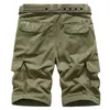 Hommes Cargo Shorts été armée militaire coton lâche tactique Joggers hommes plusieurs poches travail décontracté pantalons courts 220715