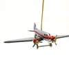 1 PZ Vintage Retro Airplane Collezione Tin Toys Classic Clockwork Wind Up Christmas Ornament Giocattoli per bambini Adulti Regalo da collezione 220329