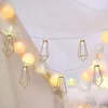 Guirlandes lumineuses LED en or Rose, guirlande lumineuse d'extérieur, décoration avec chaîne en métal, lampes scintillantes pour éclairage de salonLED StringsLED