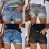 Women's Shorts Sexy Hole Denim With Tassel Women 2022 Summer High Waist Button Zipper Pockets Female Washed Vintage Slim Jeans Ropa Muje