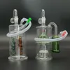 Glass Mini Bong Clear Transparente Grosso Hookah fumando bongos Perc Percolator Tubos de água Dab Pigs Burner Oil Burner