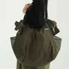 Koreańskie unisex duże torby na ramię nylon mody swobodne kobiety torebki podróżne Prace damskie weekendowy torba na rączkę Big 220512