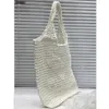 High quality Straw woven Knitting hollowed out tote bags mesh yarn fiber triangular beach vacation bag shoulder soft handbag Large capacity shopping bag p