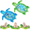 Drop Design Baby Water brincar tapete inflável Infantil Tummy Time Playmat Criança para Baby Fun Activity Kids Play Center 210402