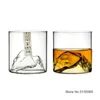 Japão 3d Mountain Whisky Glacier Old Fashioned Whisky Rock Glasses Whiskey Glass Caixa de Presente de Vodka de Vodka de Vodka 220727