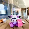 2022 new plush keychains 10Cm plush toys Kawaii Sanrio Anime Kuromi Melody Cinnamoroll Purin Dog Keychain Stuffed Animals Cute Plushie Pendant Doll Girls
