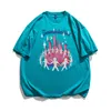 Męskie koszulki męskie Hip Hop T Shirt Streetwear HARAJUKU OFNFER KARNAVIVED T-shirt Summer Short Sleeve Tshirt luźne bawełniane topy teesmen