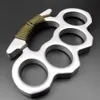 Fiber Alloy Glass Finger Tiger Edc Four Hand Brace Metal Martial Arts Ing Clasp Ring Thickened DMN5