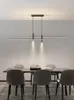 Pendant Lamps Nordic Dining Table Chandelier Postmodern Creative Led Designer Office Long Strip Bar Kitchen Island Restaurant LightingPendan