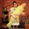 오리 부리 오리 모드 거짓말 새 대구 껴안는 노란색 껴안는 동물 쿠션 어린이 잠자는 동반자 장난감 창조적 인 생일 선물 J220704