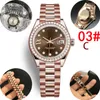 Classico orologio da donna di lusso da 28 mm meccanico automatico inossidabile trapano elettrico con bordo a stella piccolo trapano