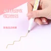 8 Color Double Line Outline Art Pen Marker Pen DIY Graffiti Outline Marker Pen Highlighter Scrapbook Bullet Diary Poster Card 220721