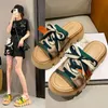 Thick Soled Slippers Leather Outer Wear Heighten Fashion And Comfortable Outdoor Personality Tie Casual Shopping Sandals