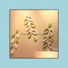 Wall Stickers Home Decor Garden Diy 3D Sticker For Child Room Decorations Paster Leaves Shape Wooden Walls 3 9Hj B Drop Delivery 2021 Nyqe