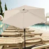 Tissu d'ombrage parasol Patio parapluie remplacement auvent fournitures de jardin 3 mètres 6 os extérieur 220606