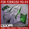 Fairings Kit For YAMAHA FZRR FZR 250R 250RR FZR 250 FZR250R 143No.79 metal green FZR-250 FZR250 R RR 1990 1991 1992 1993 1994 1995 FZR250RR FZR-250R 90 91 92 93 94 95 Body