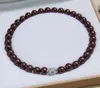 8/10/12 mm de chocolate natural de chocolate South South Pearl Beads Collar 18 "" AAA