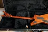 Burn Dim 333 Dimbag Darrell Green Flame Maple Top Электрогитара Floyd Rose Tremolo Bridge Whammy Bar Black Body Переплет