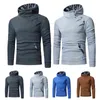 Camouflage Stitching Men Long Sleeve Casual Turtleneck Casual Male Hooded Top For Daily Wear Sweatshirts L220801