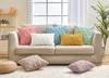 Kudde/dekorativ kudde geometrisk kudde täcker fast färgkuddar dekorativa kast 3d mjuk plysch kuddväska för soffa nordisk heminredning