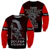 Dark Plstar 3D Printed Hussars Polska Name Custom Harajuku Streetwear Pullover Disual Usisex Hoodies Sweatshirt Zip 220704