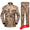 Survêtements pour hommes Hommes 5Color Hommes Armée Militaire Uniforme Tactique Costume ACU Forces Spéciales Combat Chemise Manteau Pantalon Ensemble Camouflage Militar