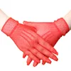 12PAIR SUMMER SUMMENT UV DRIVERES MESH FISHNET MITTENS Full Finger Finger Girls Girls Lace Gloves