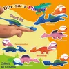 Kapsel kleiner Mini -Vending Funny Squeef Flying Squeeze Dino Weiche Plastik TPR Schleuder Dinosaurierspielzeug Spielzeug für Kinder 2021272t2512115
