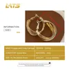 Hoop Huggie Twisted Ringörhängen för kvinnor koreansk nischdesign örhänge Enkel och fashionabla vilda örhängen Fashion Jewelryhoop