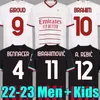 22 23 Fußball Trikot AC Milanstomori Kalulu Ibrahimovic Tonali Leao Men Kids Kit Fußballhemd