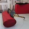 oversized gouden metalen frame heren zonnebril carti bril Fashion ins net rood hetzelfde Europese en Amerikaanse Unisex Reizen vakantie vrije tijd fietszonnebril 001